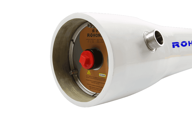 ROHONE 8" membrane housing with aluminium head seal.