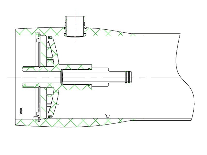 Assemble method of feed port in the installation of the membrane housing.